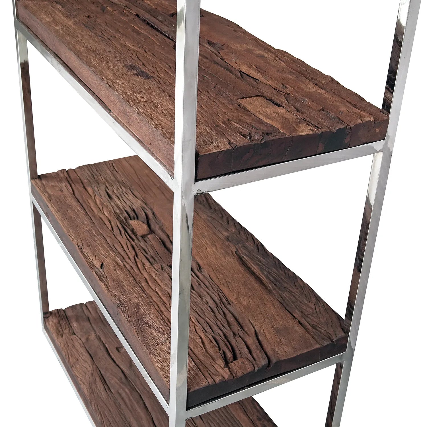 Chennai Railway Sleeper Wood Shelf Unit