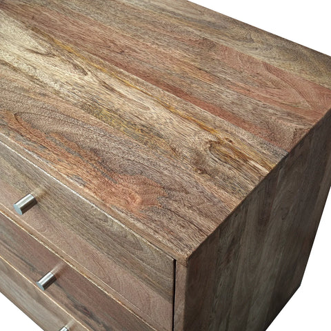 Chennai Railway Sleeper Wood Sideboard, Matching Furniture Available - Close up of Wooden Top