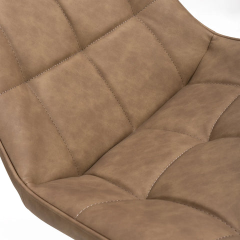 Chico Tan Leather Swivel Dining Chair - Detailing