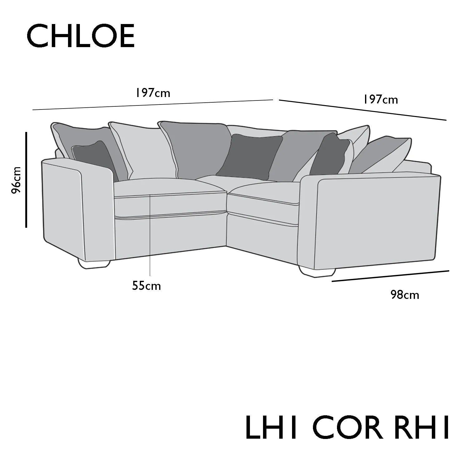 Chloe Corner Chaise Sofa Group