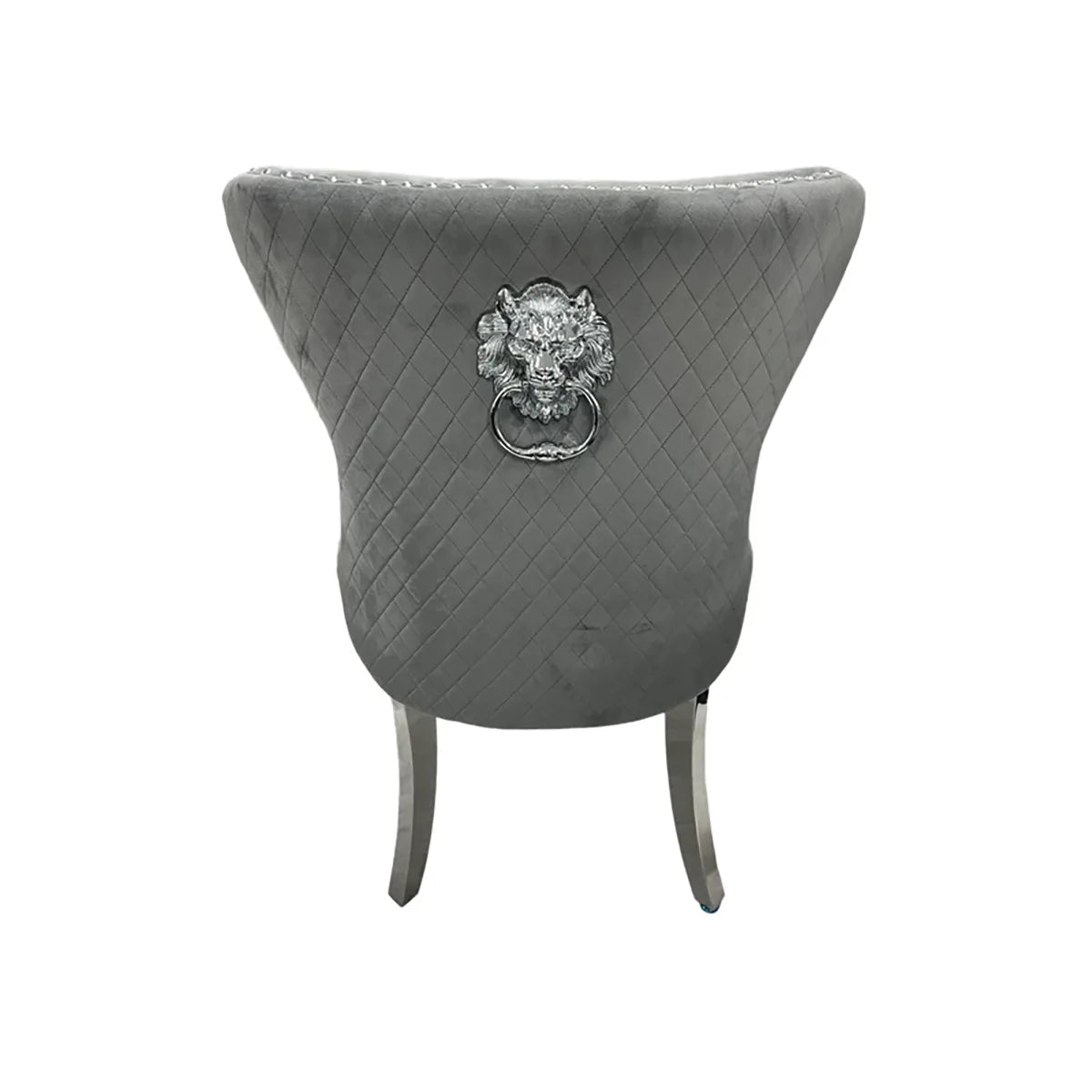 Chorley Lion Knocker Back Dark Grey Dining Chairs - Set of 4