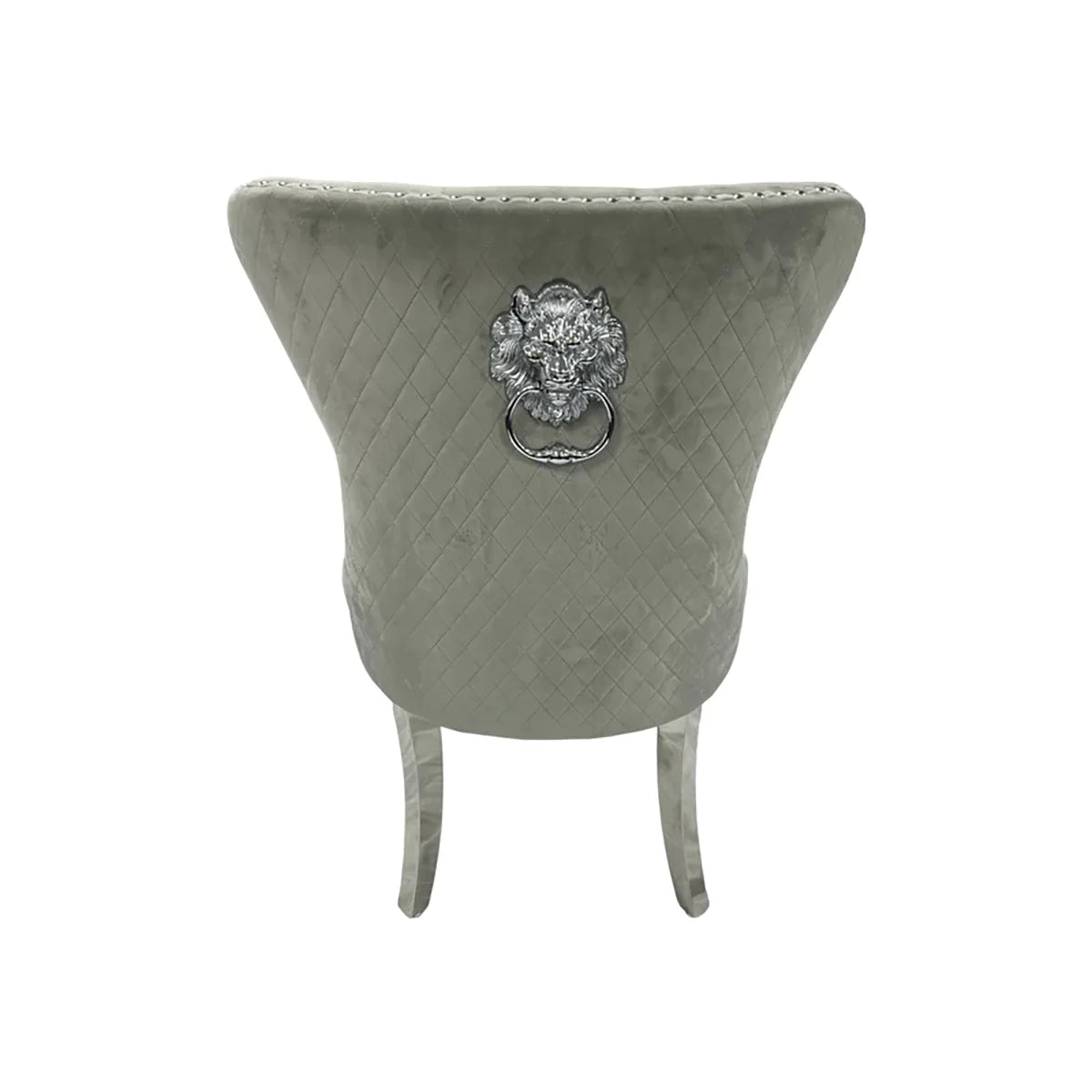 Chorley Lion Knocker back Light Grey Dining Chairs - Set of 4