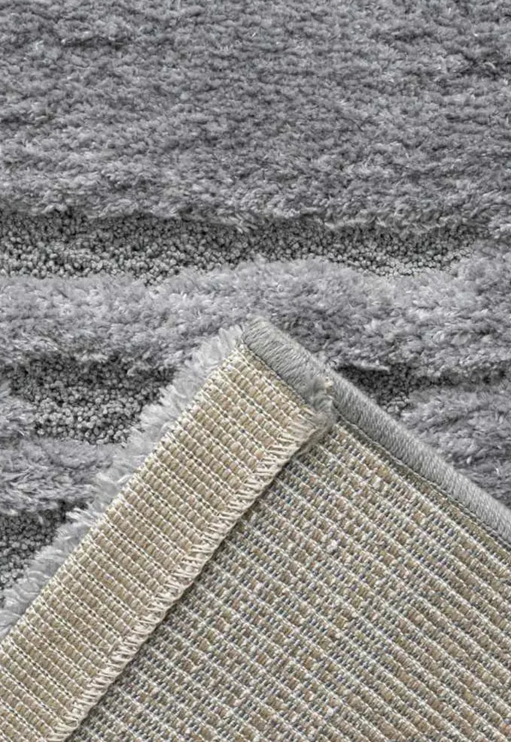 Cleo Modern Abstract Textured Grey Rug