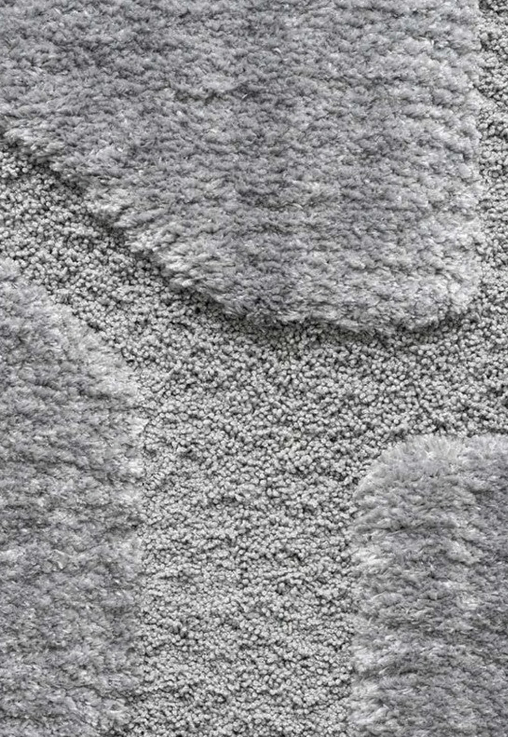 Cleo Grey Textured Abstract Rug - Close Up 