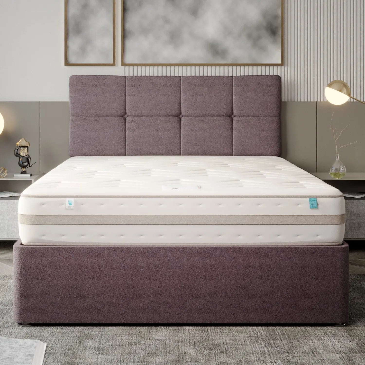 Repose Cloud Gravity Gel 1000 Pocket Mattress, available in Single, Small Double, Double, Kingsize and SuperKing - Mattress on Bed Frame