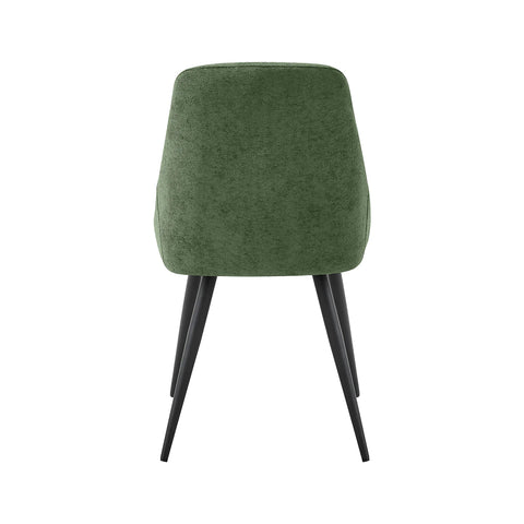 Corinth Linen Effect Green Dining Chairs - Set of 4