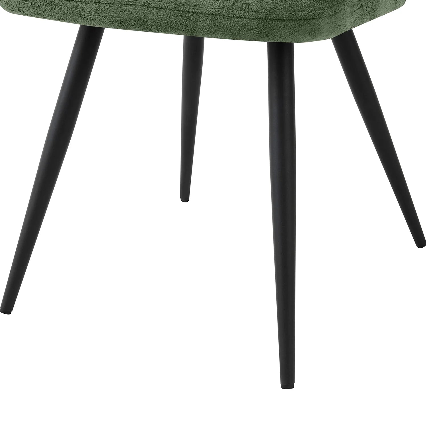 Corinth Linen Effect Green Dining Chairs - Set of 4