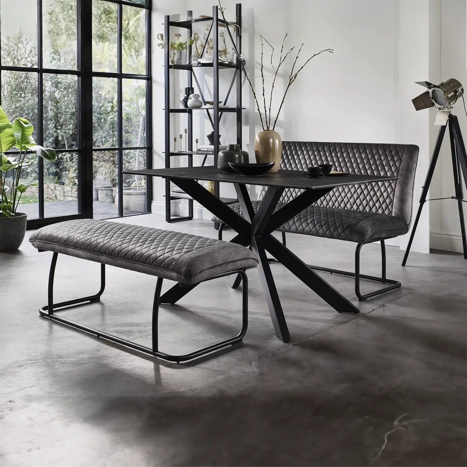 Creed Charcoal Grey Low Bench