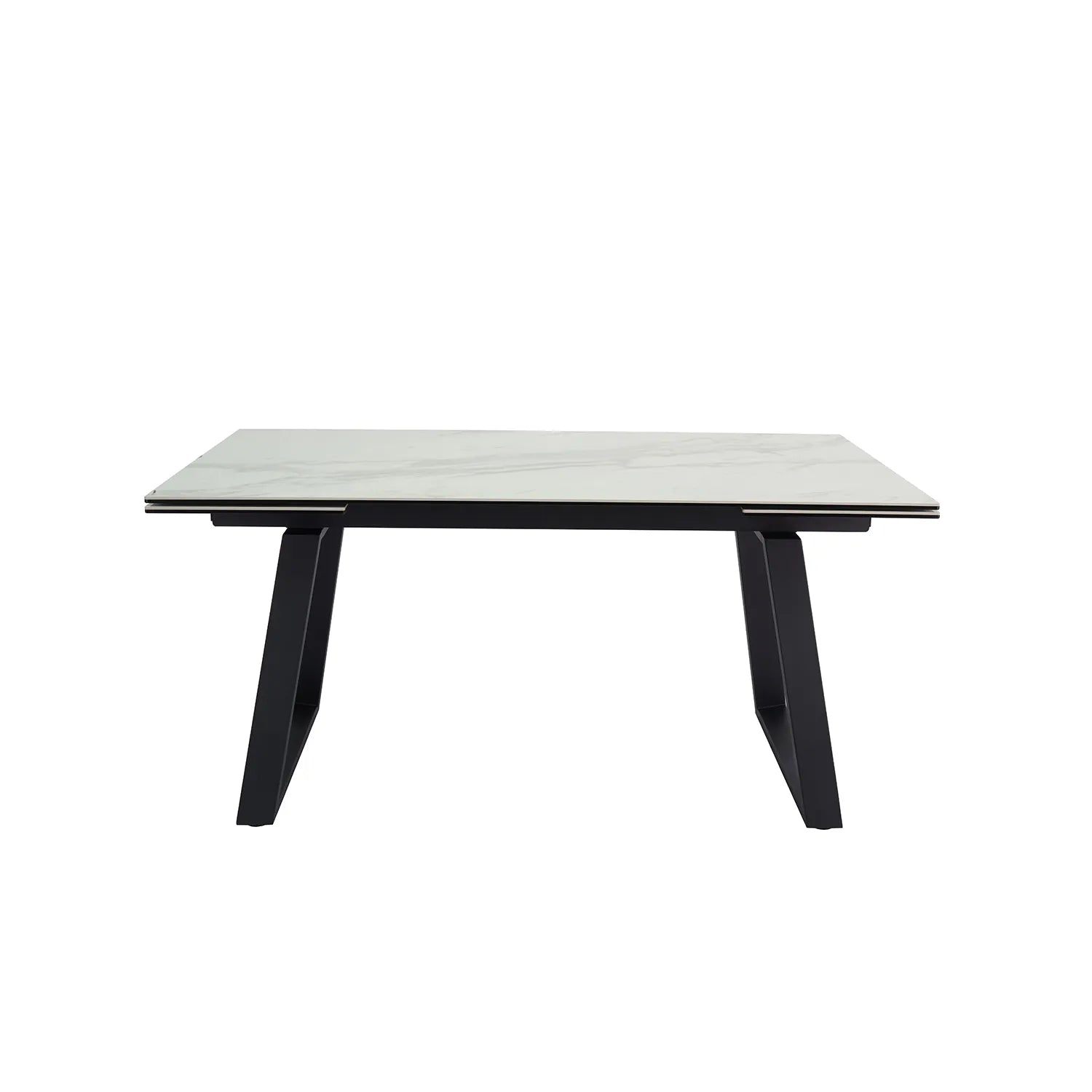 Maxwell White Large Ceramic Extending Dining Table