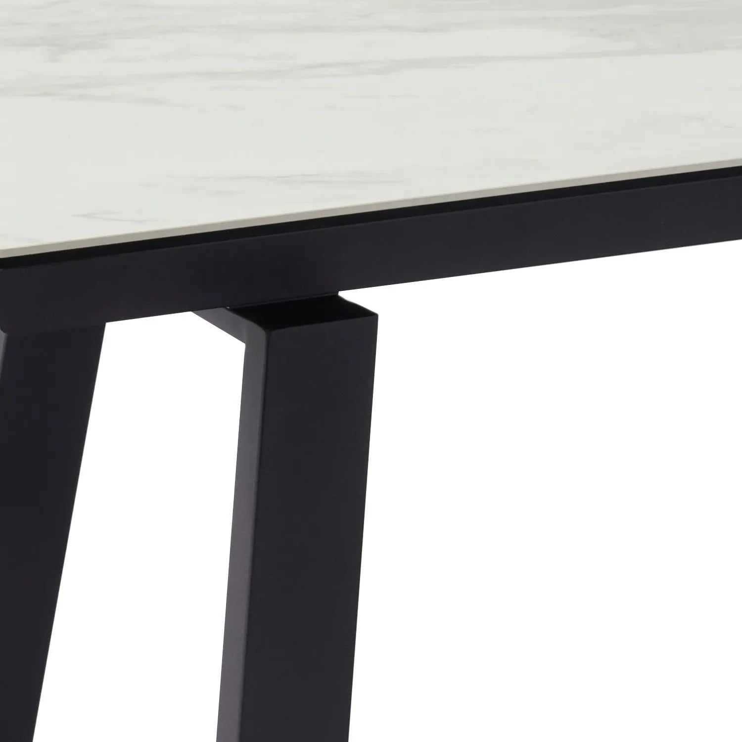 Maxwell White Large Ceramic Extending Dining Table