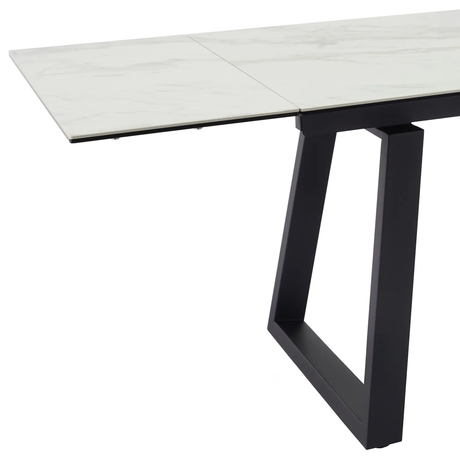 Maxwell White Large Ceramic Extending Dining Table