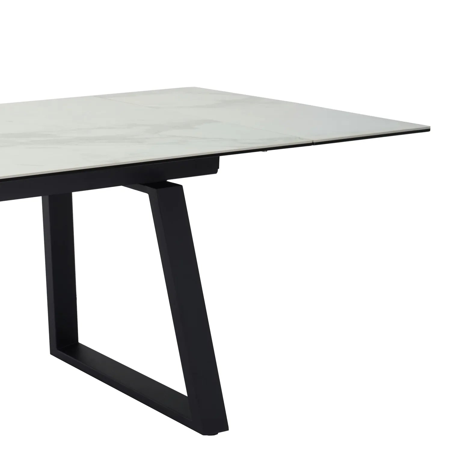 Maxwell White Large Ceramic Extending Dining Table