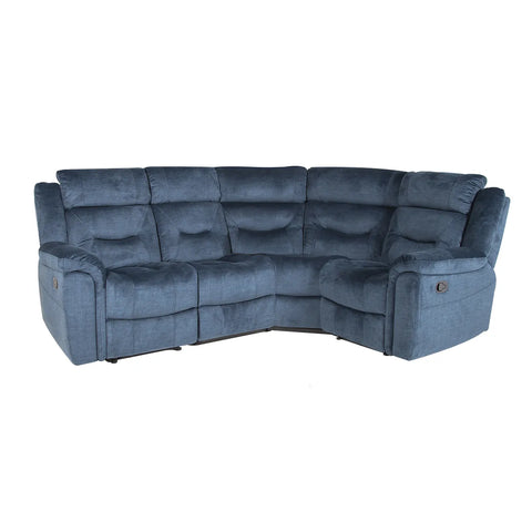 Dudley Fabric Sectional 4 Piece Corner Recliner Sofa