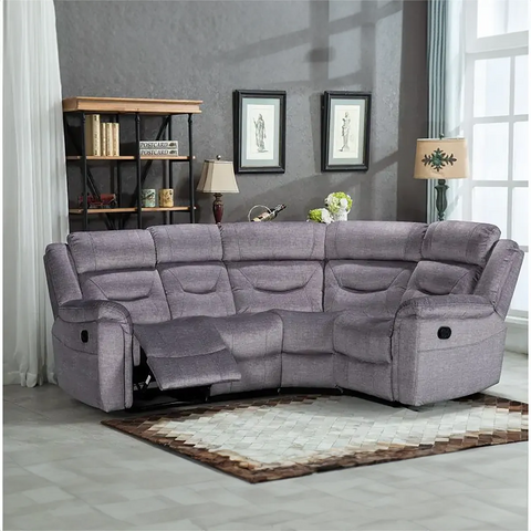 Dudley Fabric Sectional 4 Piece Corner Recliner Sofa