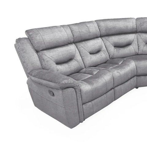 Dudley Fabric Sectional 6 Piece Corner Recliner Sofa