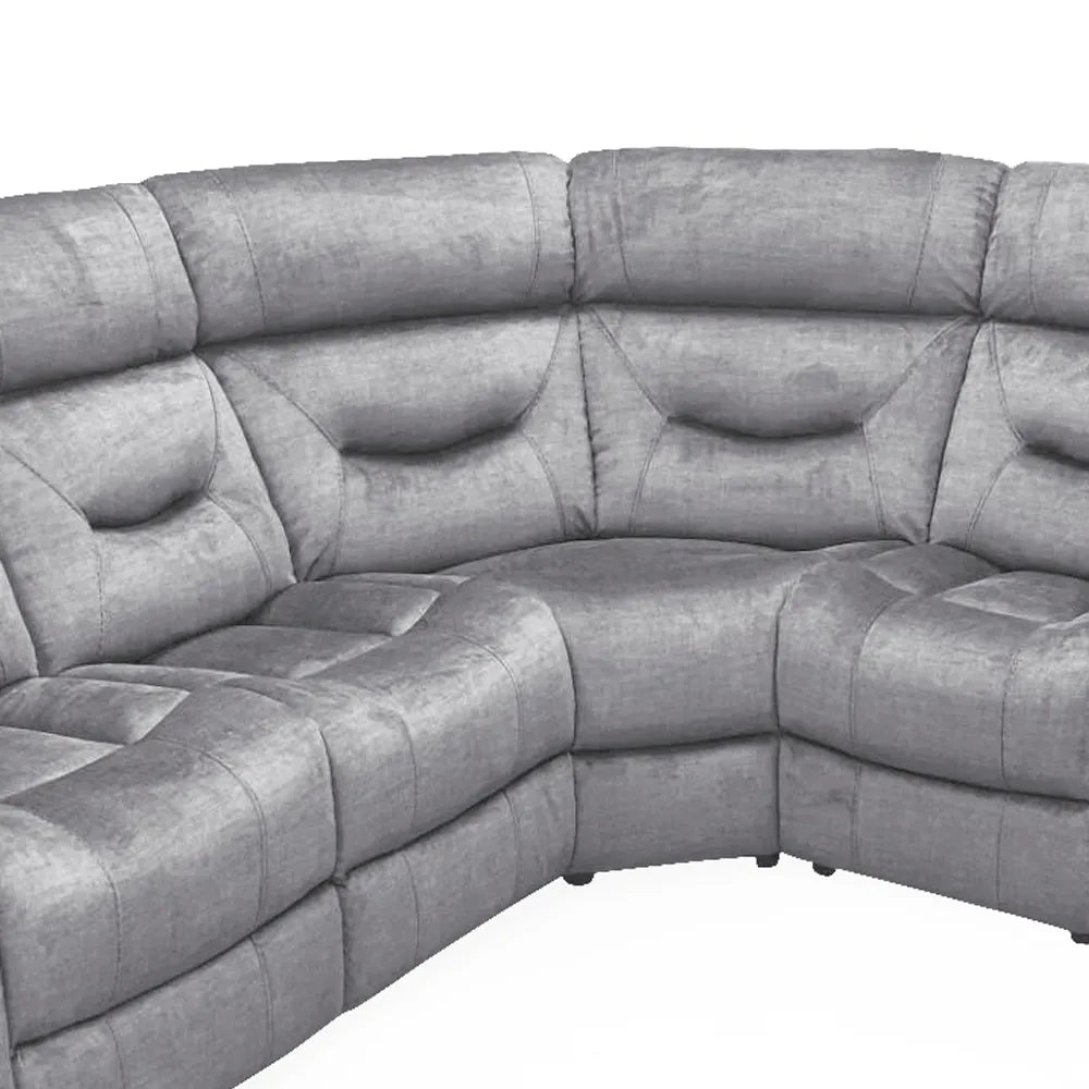 Dudley Fabric Sectional 6 Piece Corner Recliner Sofa