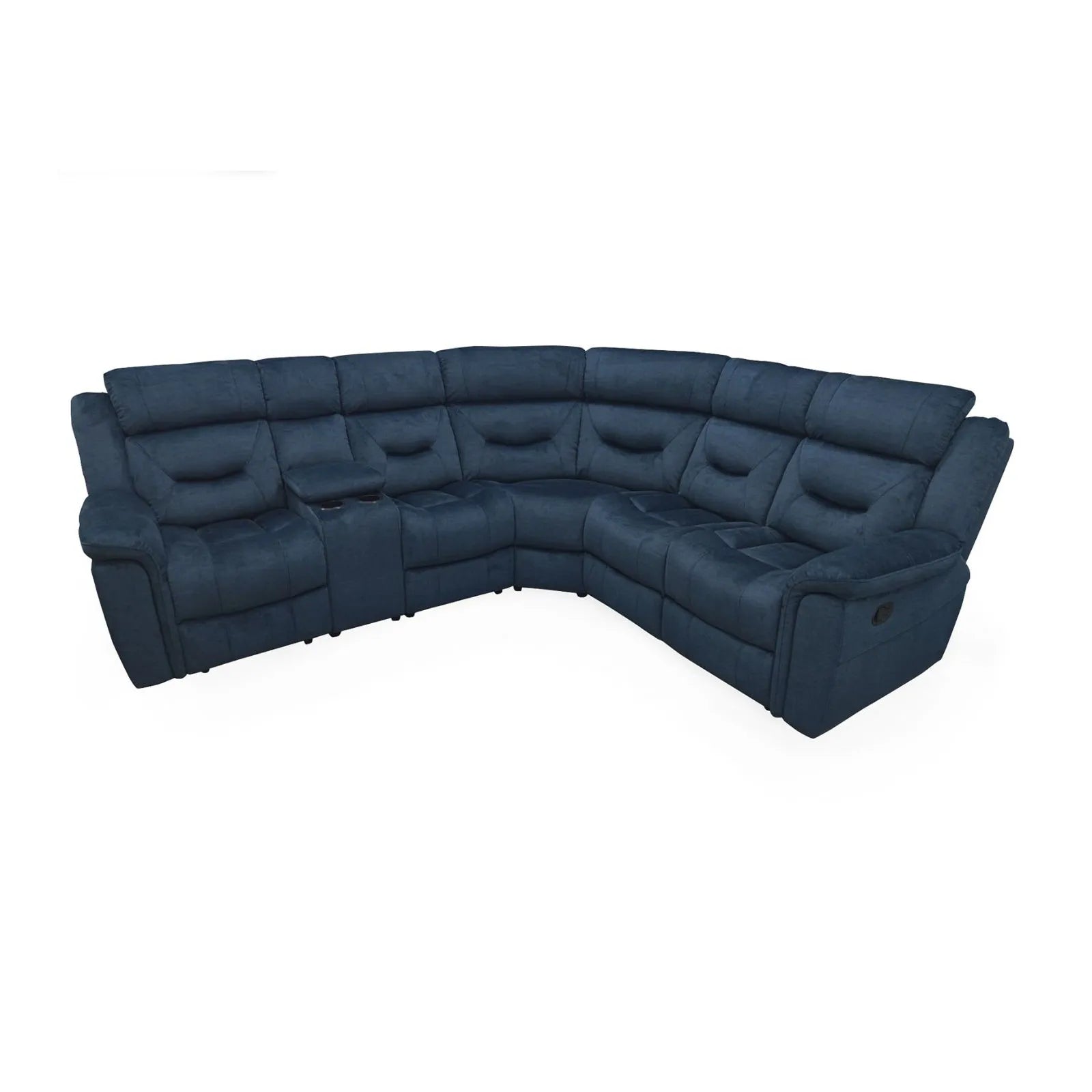 Dudley Fabric Sectional 6 Piece Corner Recliner Sofa