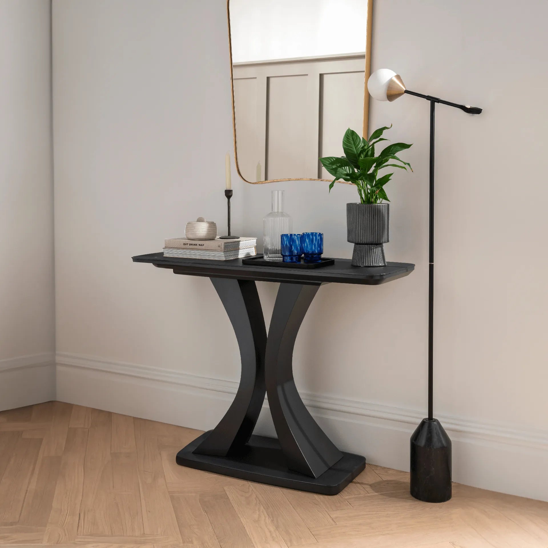 Delta Charcoal Console Table