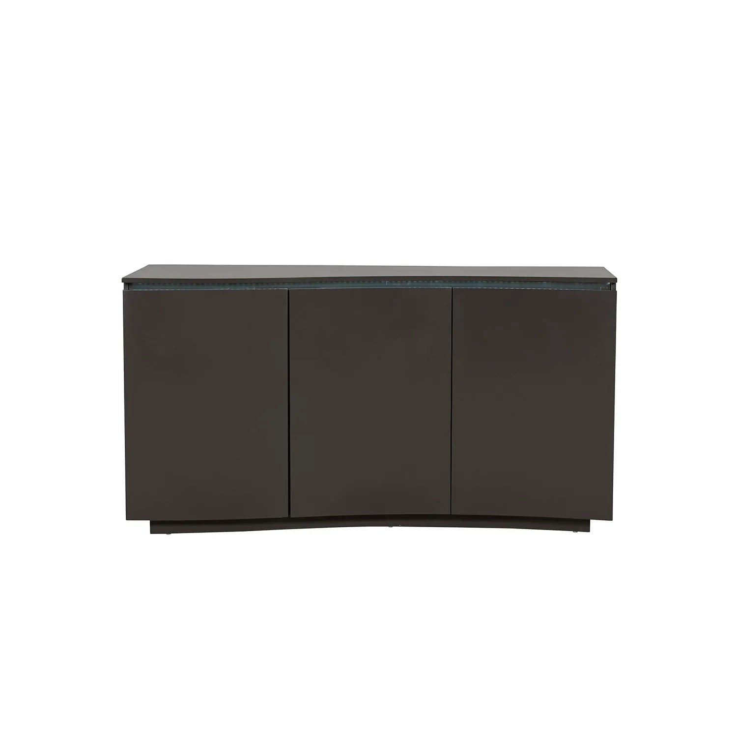 Delta 3 Door Charcoal Sideboard With LED Light