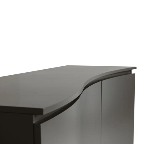 Delta 3 Door Charcoal Sideboard With LED Light