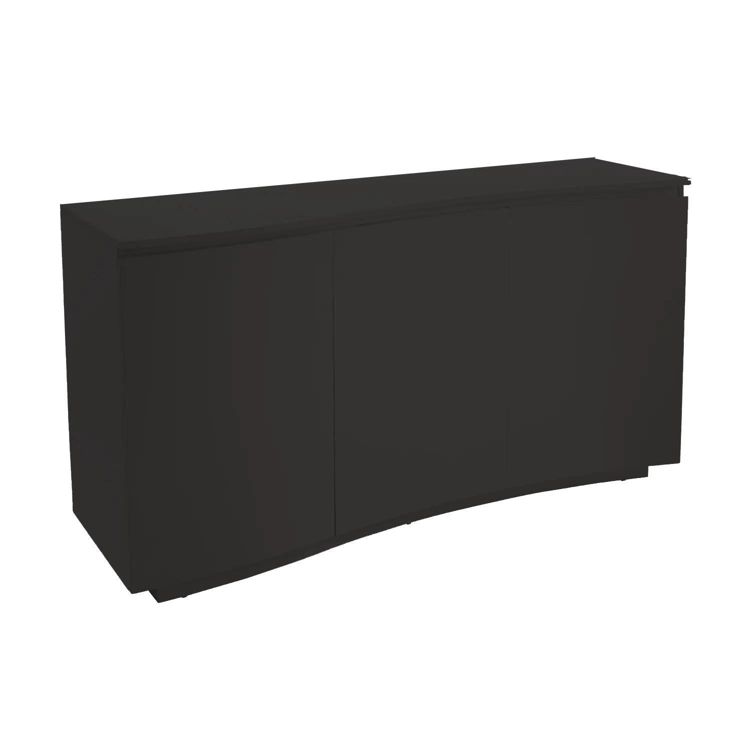 Delta 3 Door Charcoal Sideboard With LED Light