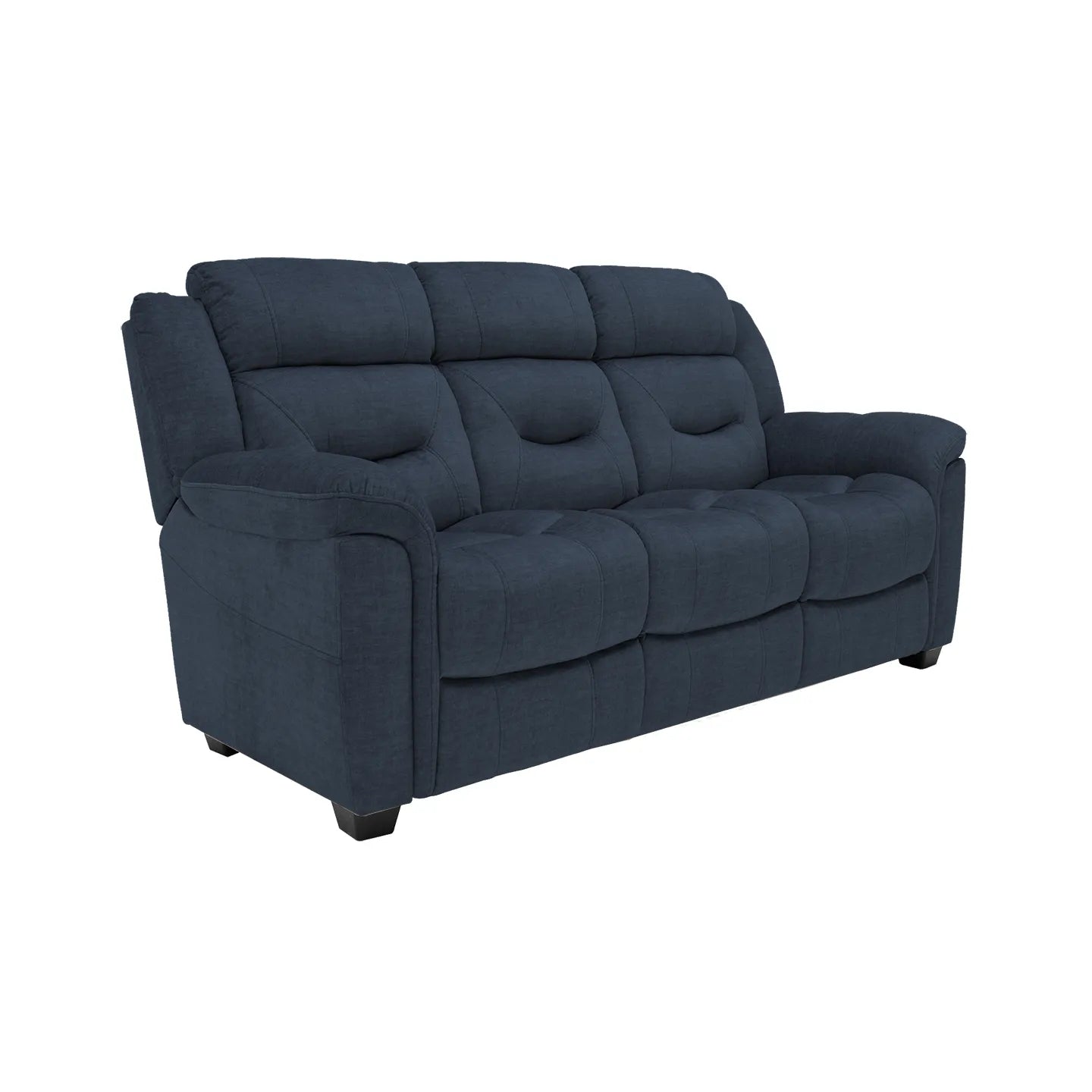 Dudley Blue Fabric 3 Seater Sofa