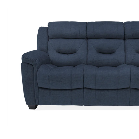 Dudley Blue Fabric 3 Seater Sofa