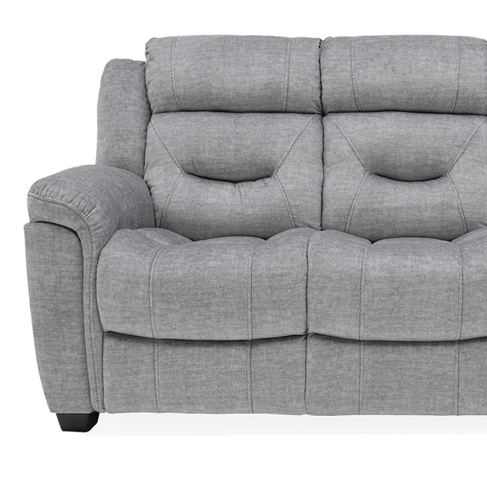 Dudley Grey Fabric 2 Seater Fixed Sofa