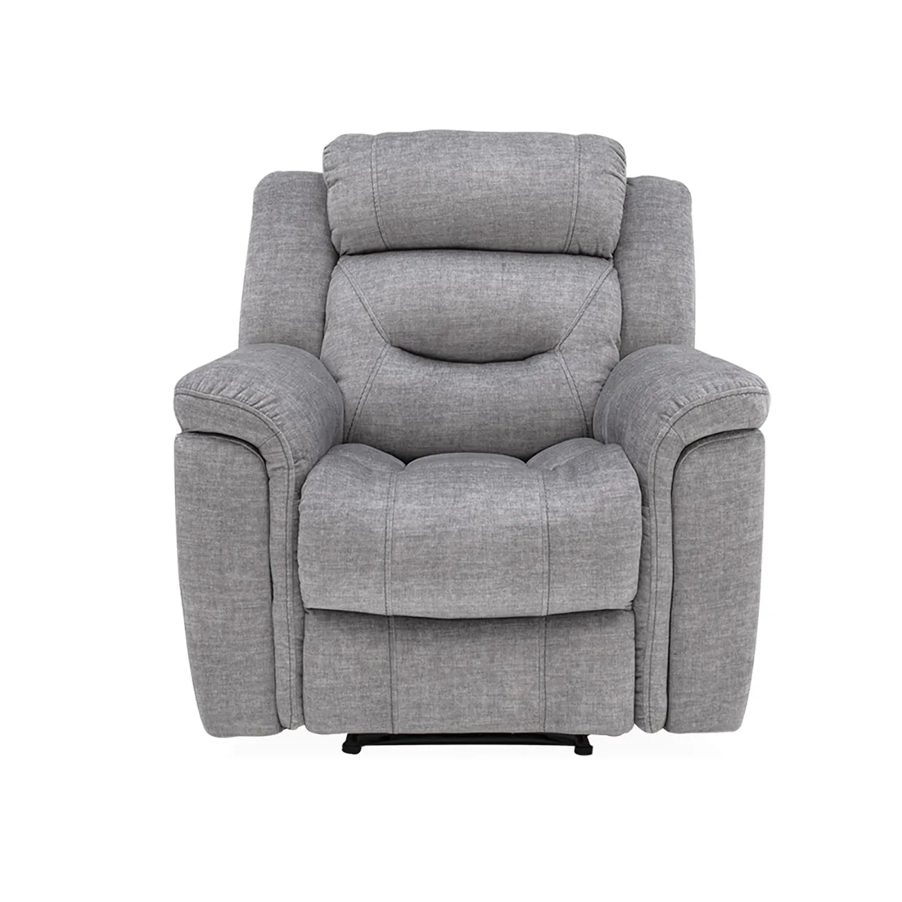 Dudley Grey Fabric Reclining Arm Chair