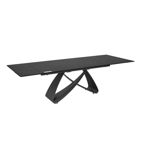 Black Ceramic Extending Dining Table