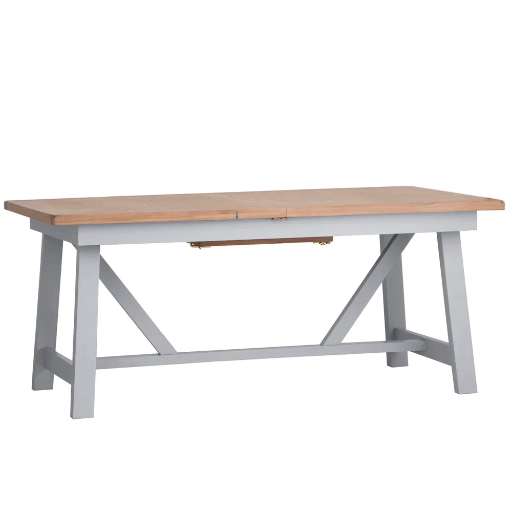 Eaton 1.8M Grey Oak Extending Dining Table With Chairs