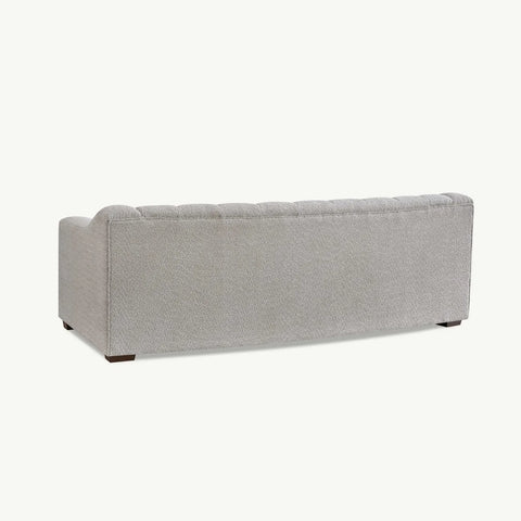 EICHHOLTZ KELLY Inspired  Paloma 3 Seater Sofa upholstered in Oatmeal (cream) Boucle Teddy fabric - Back View