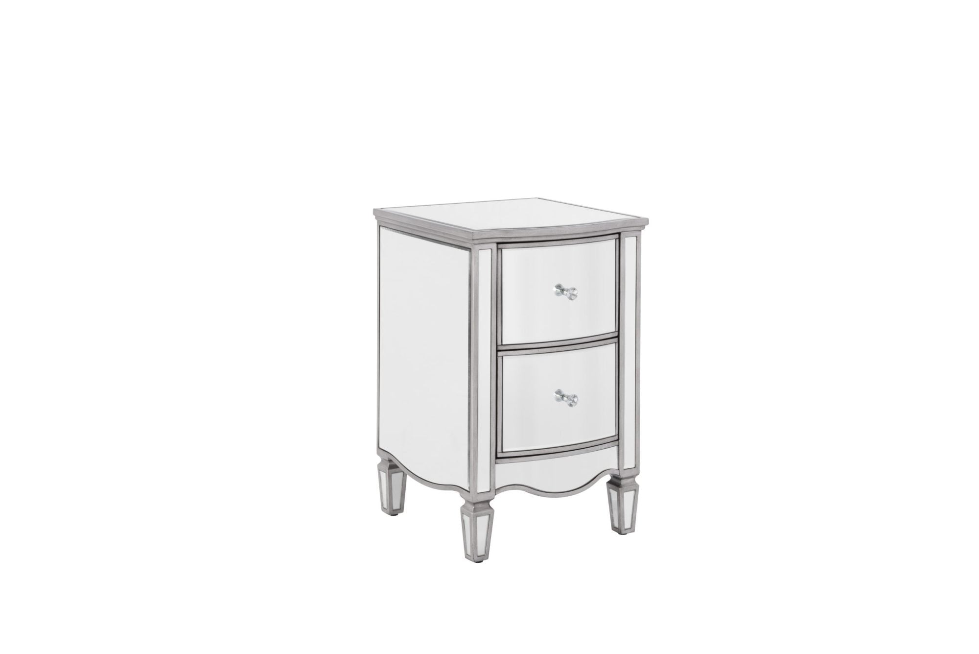 Aurelia white deals glass dressing console