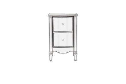 Aurelia 2 Drawer Glass Bedside Table