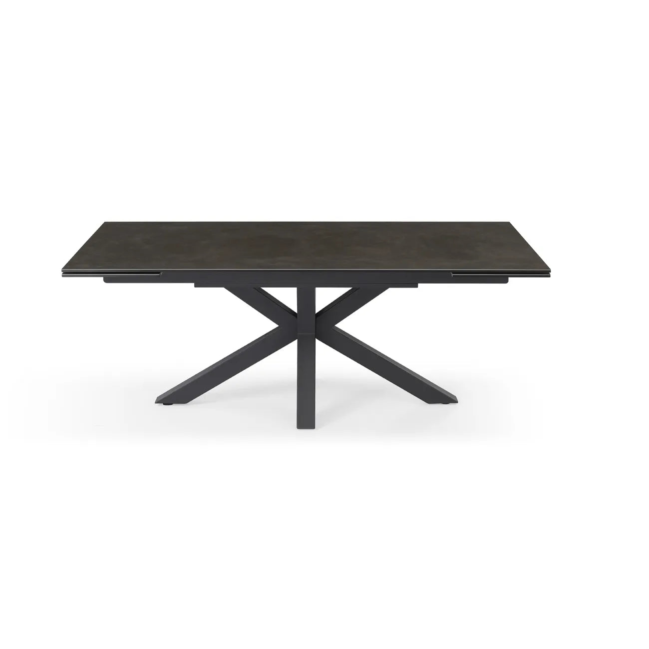 Kastonia 1.6M Massa Dark Grey Matte Extending Dining Table