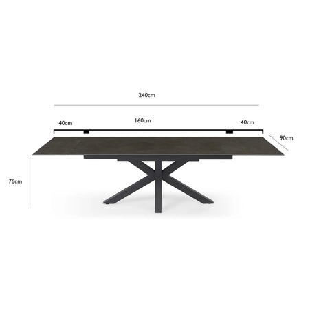 Kastonia dining Table - Dimensions