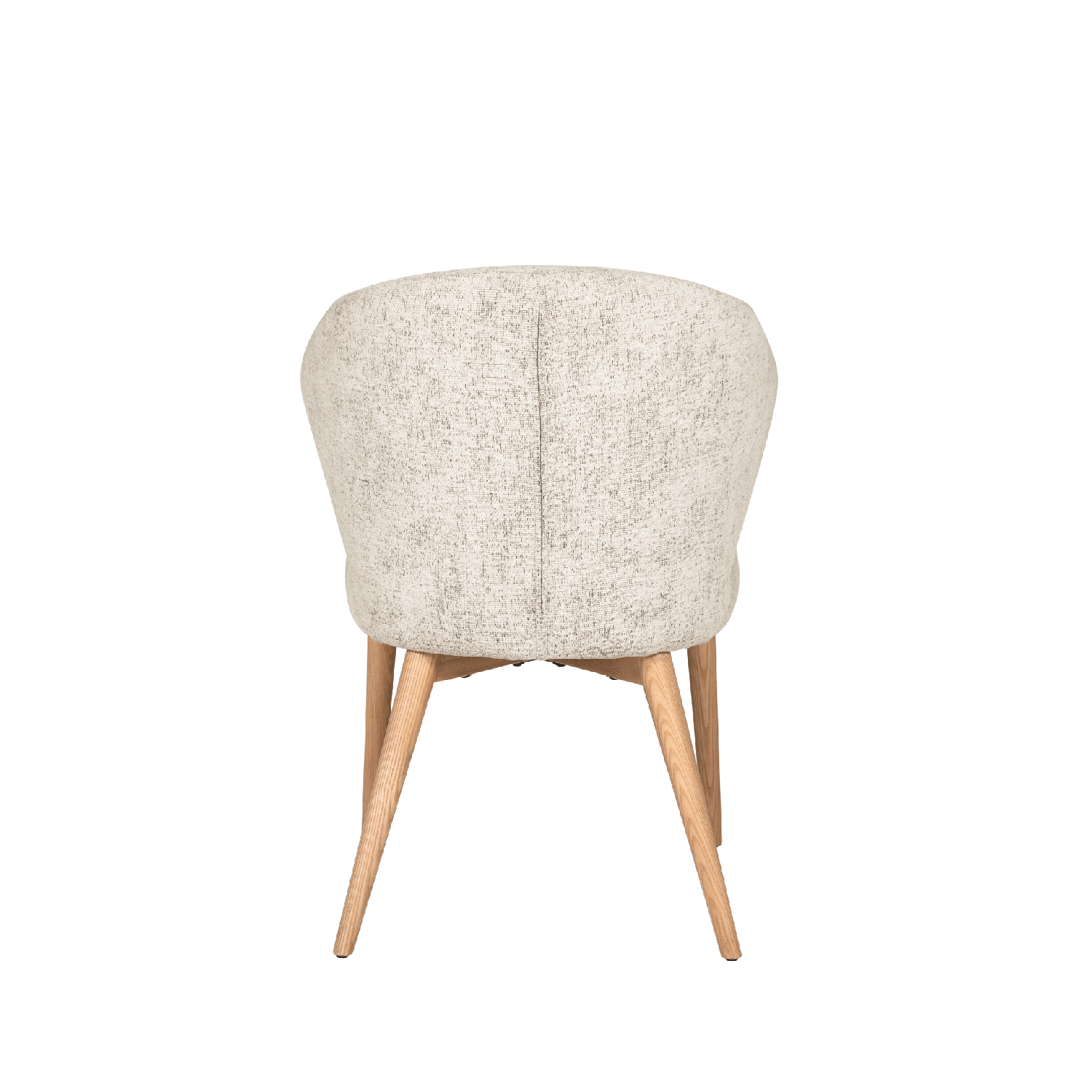 Set of 4 Eveleen Fabric Dining Chair in Natural