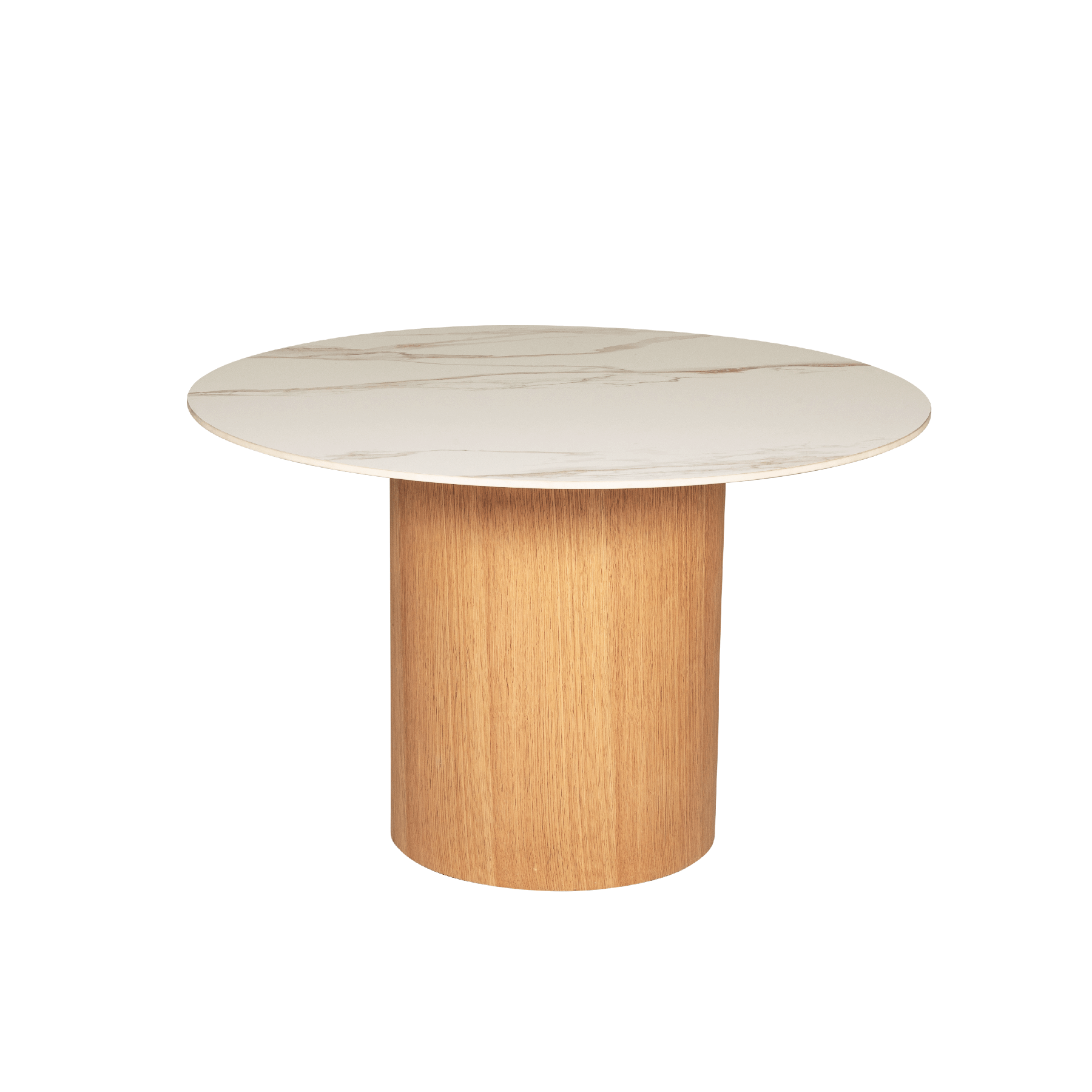 Eveleen White Sintered Stone Round Dining Table