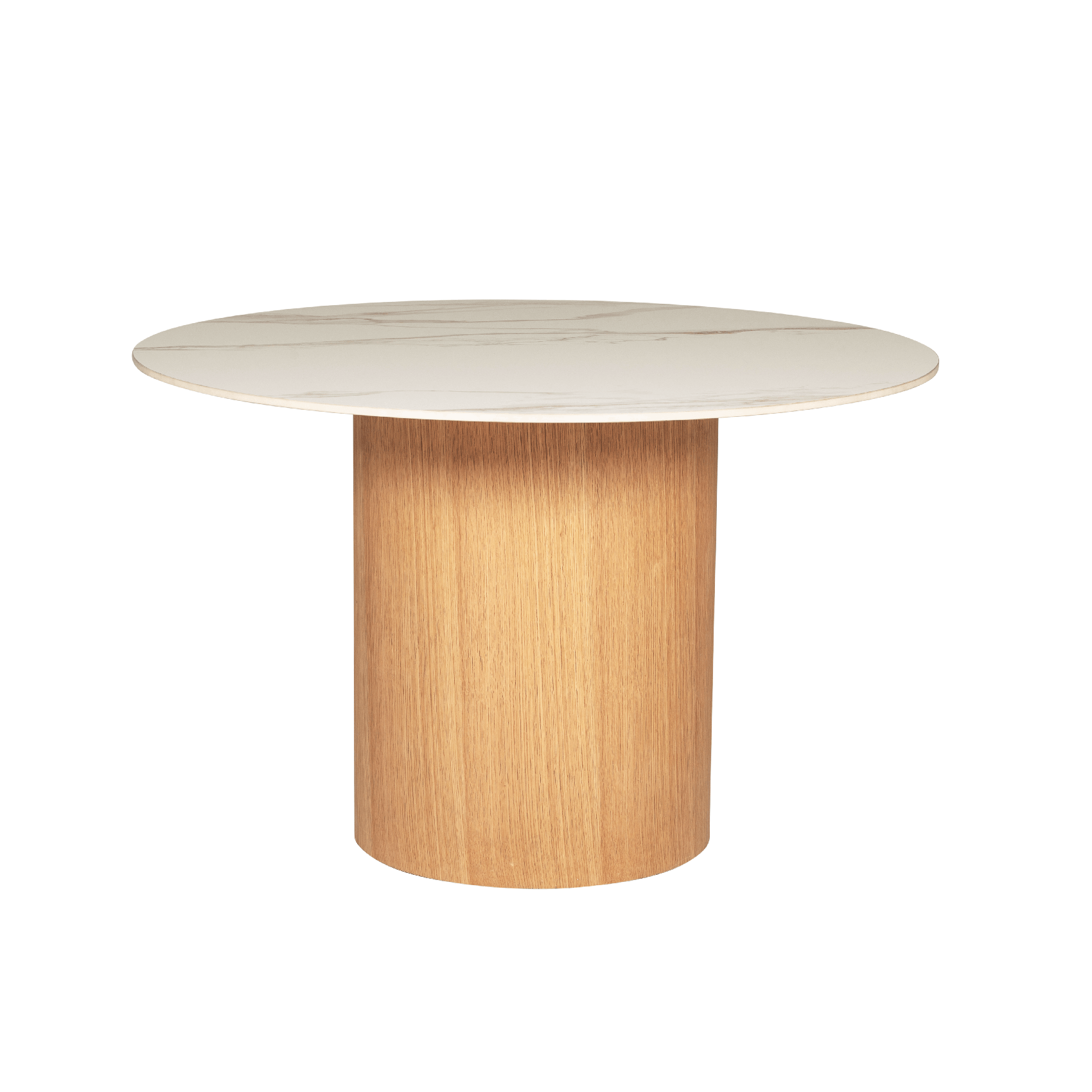 Eveleen White Sintered Stone Round Dining Table