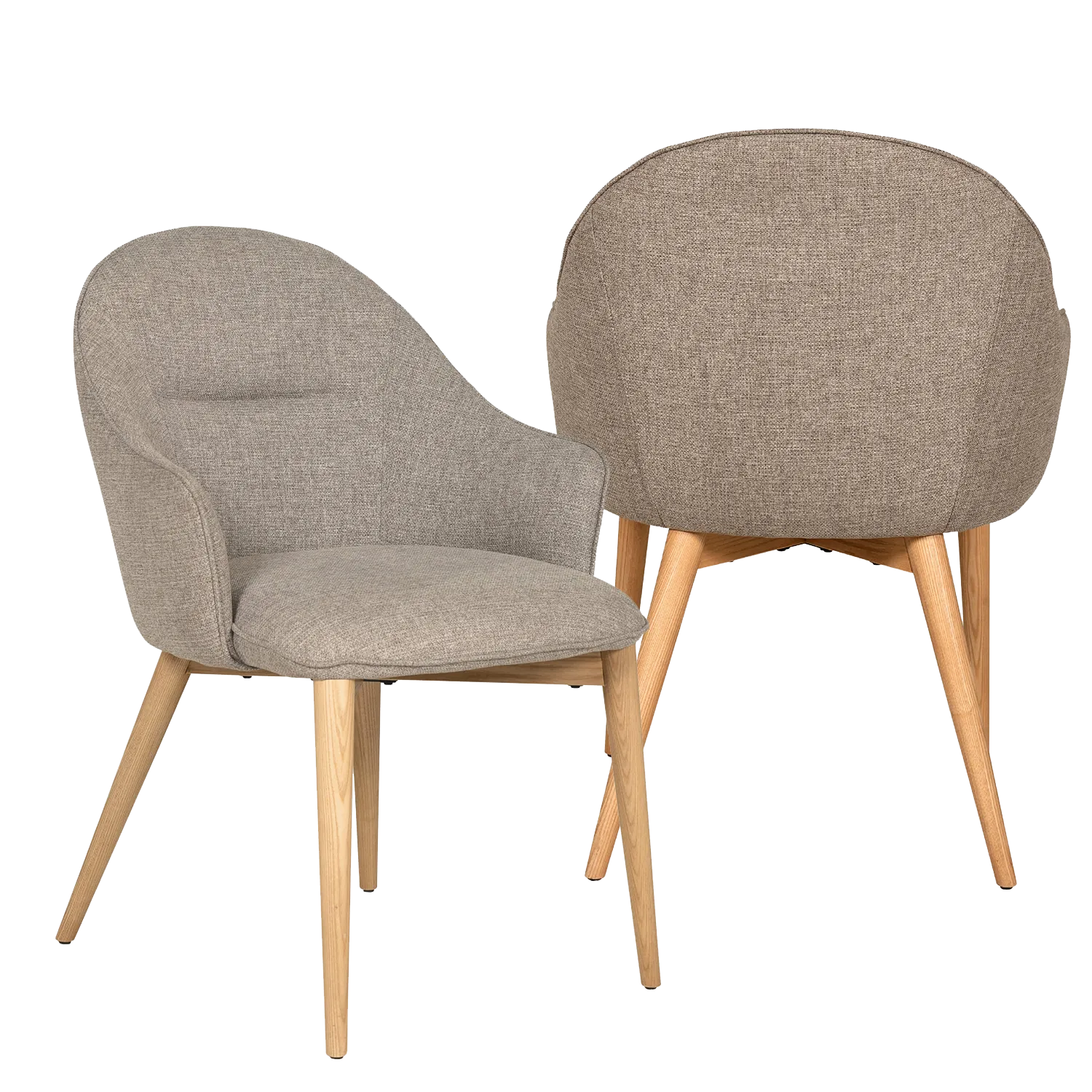 Eveleen Latte Arm Set of 4 Dining Chairs