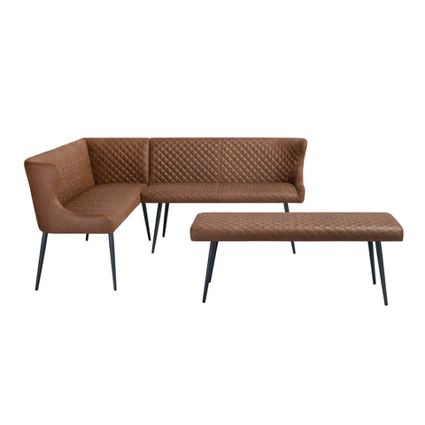 Earth Tan Dining Bench, also available in Grey - Low Bench with Corner Bench