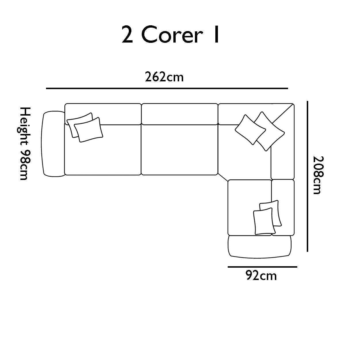 Eathan Fabric Upholstered Corner Sofa