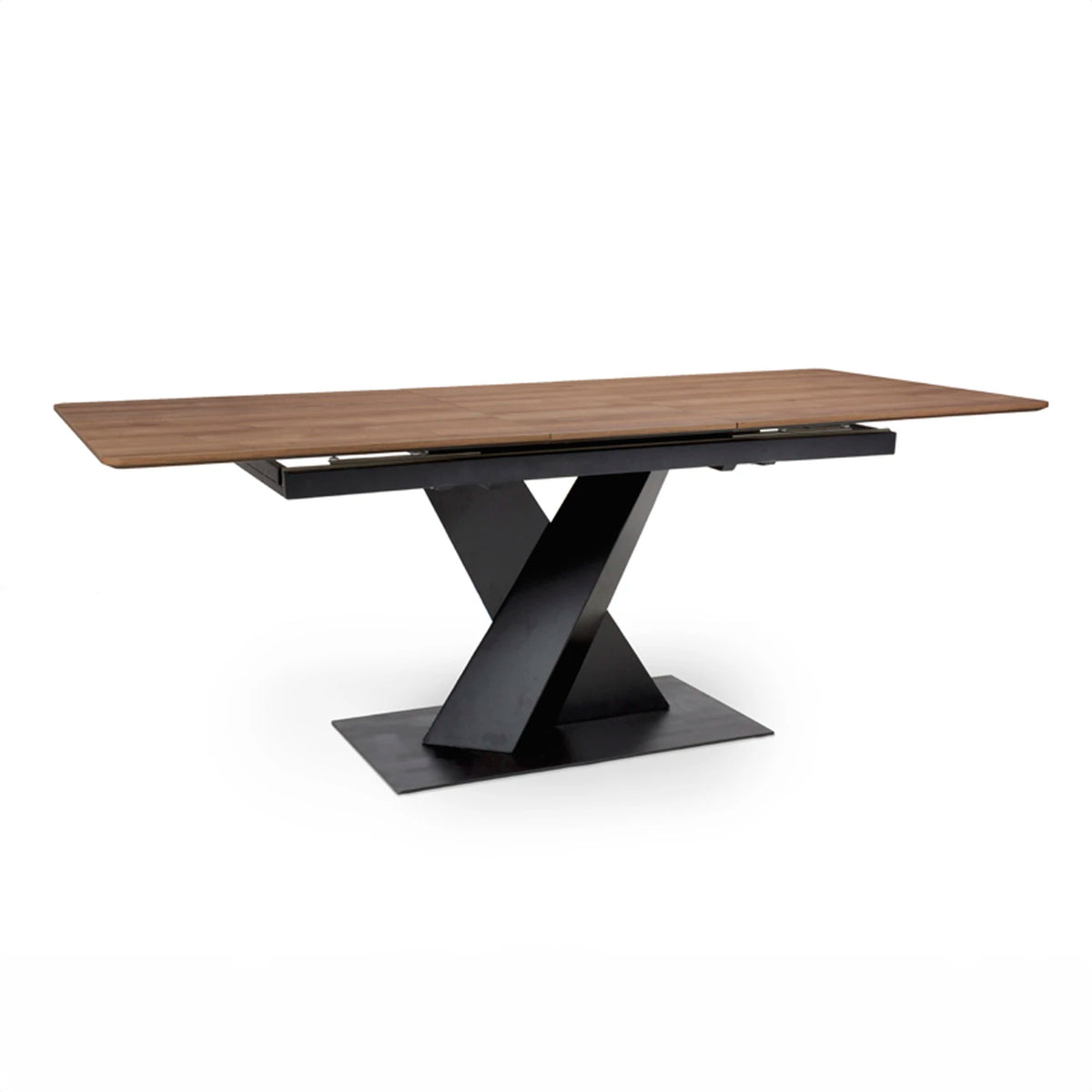 Enterprise Light Walnut Extending Dining Table 160-200cm, also available in Grey and Oak - Main Image