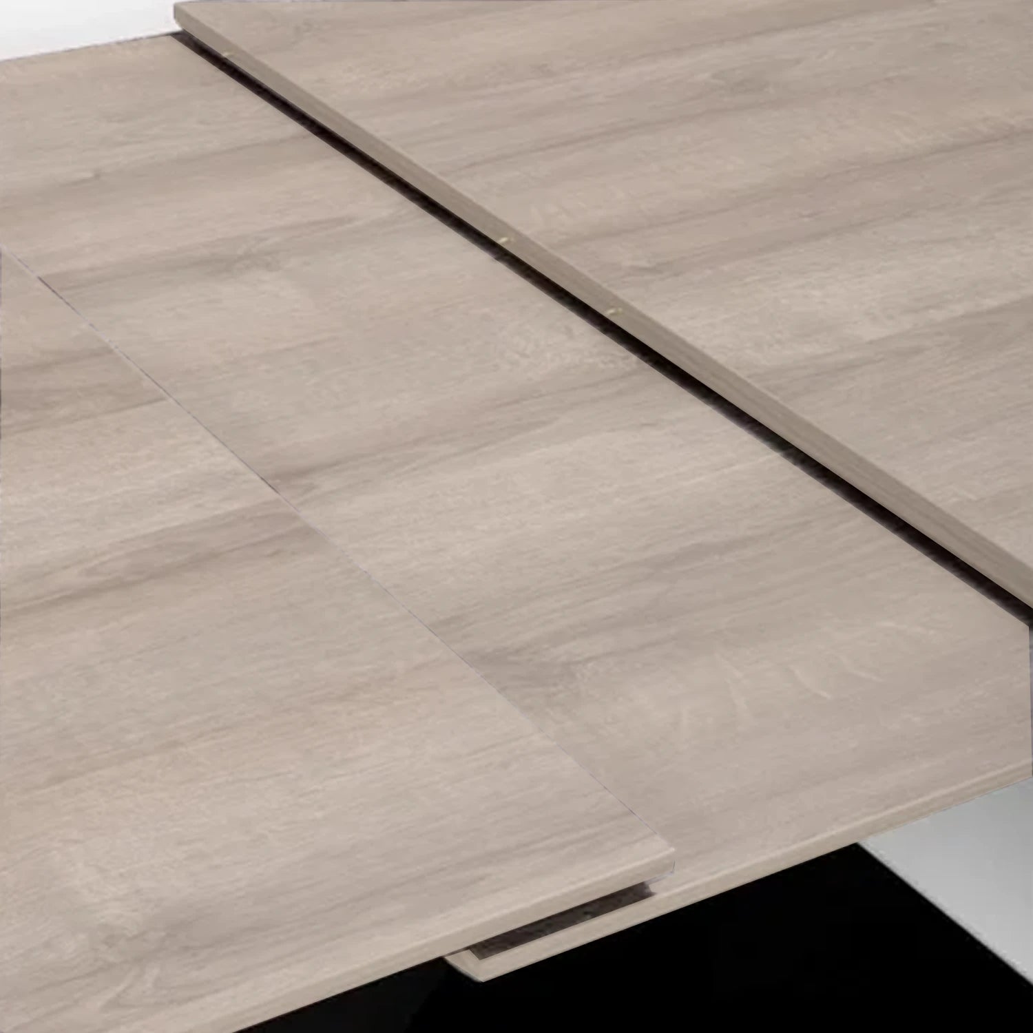 Enterprise Oak Extending Dining Table 160-200cm, also available in Light Walnut and Grey - Table Top Close Up