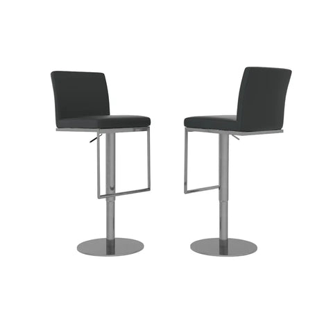 Enzo Leather Bar Stool - Set of 2