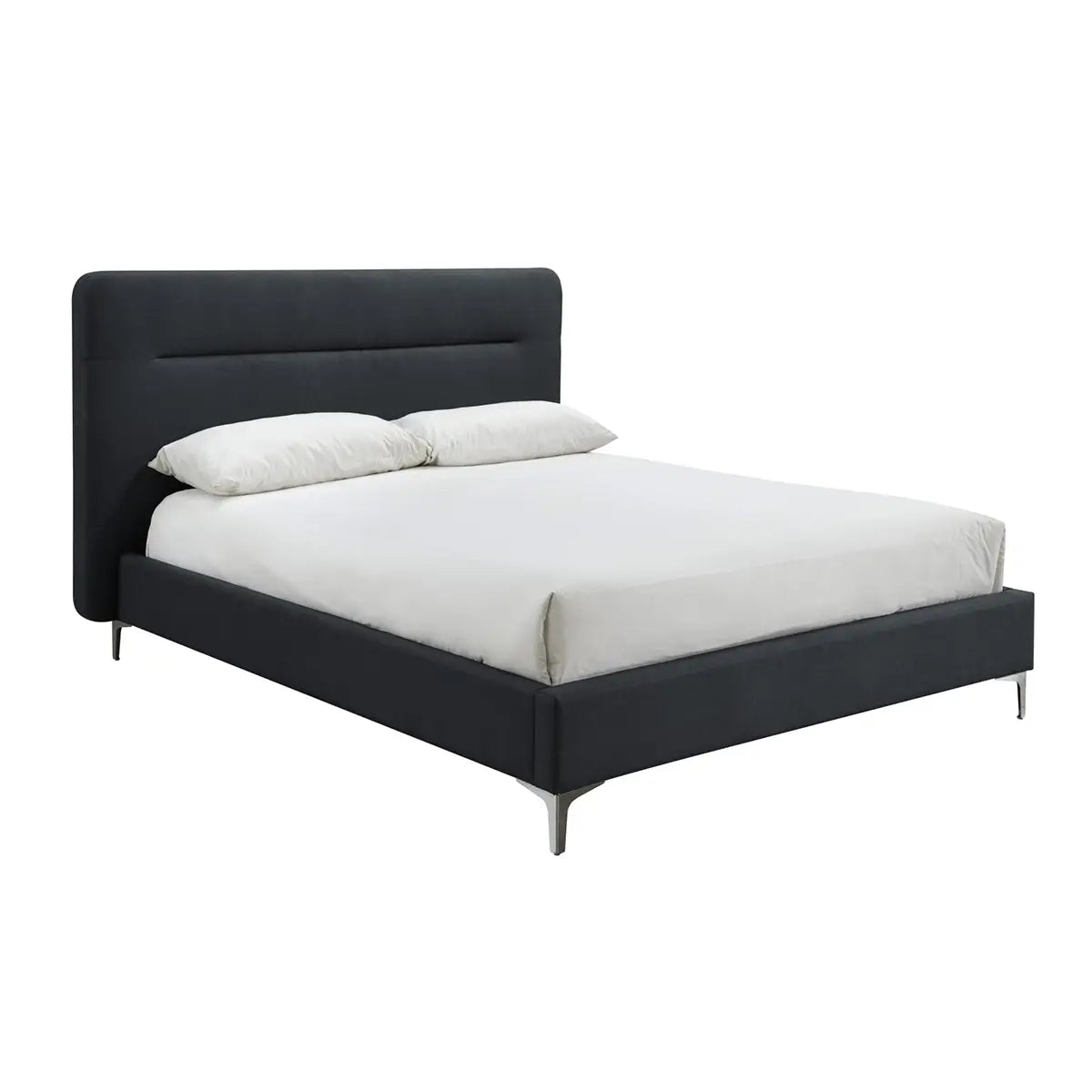 Finn Charcoal Fabric Bed