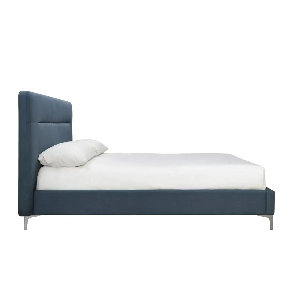 Finn Steel Blue Fabric Bed