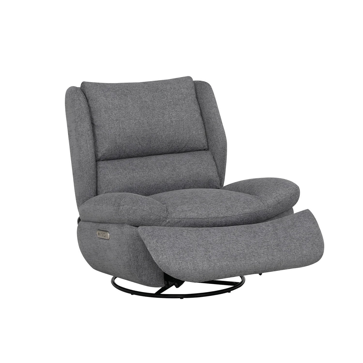 Fredric Grey Electric Reclining Swivel Glider Chair