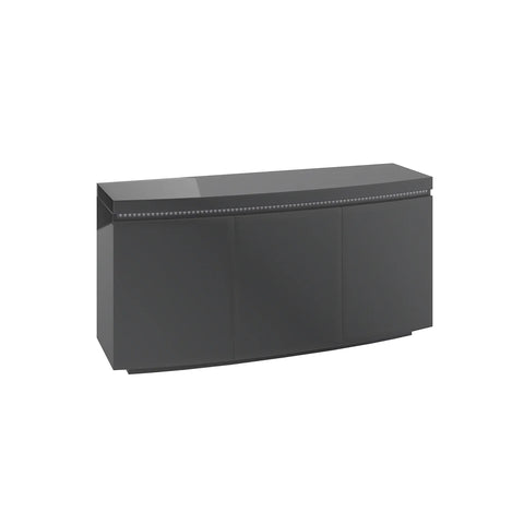 Fabian 3 Door Grey Sideboard with LED Light