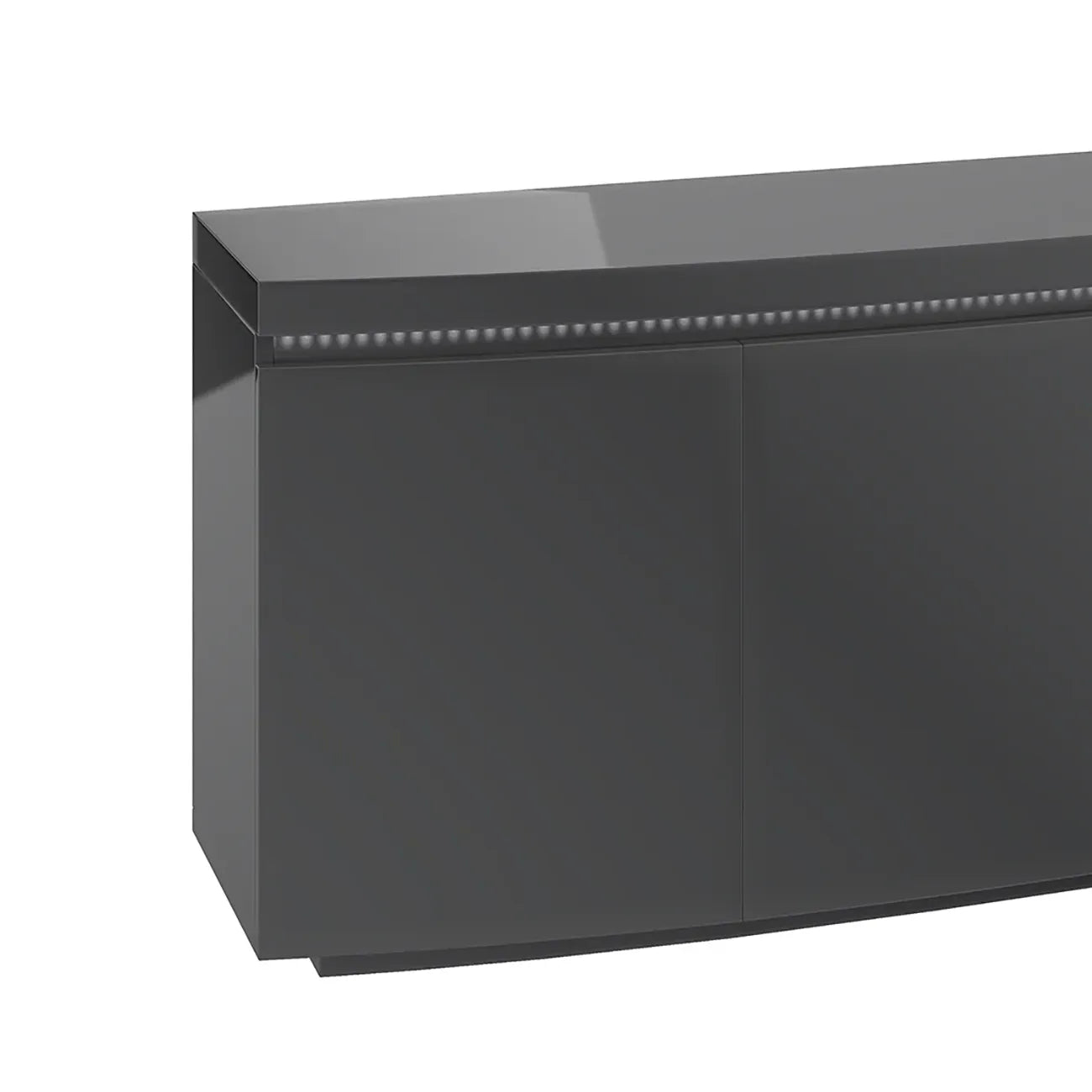 Fabian 3 Door Grey Sideboard with LED Light